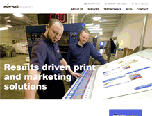 Tablet Screenshot of mitchellgraphics.com